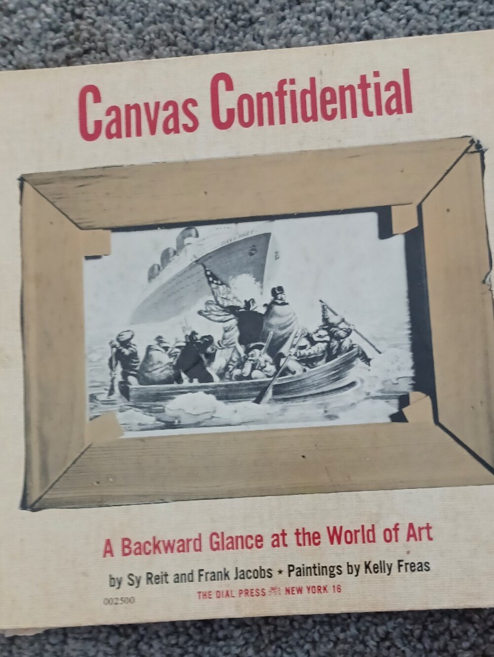 Book titled 'Canvas Confidential: A Backward Glance at the World of Art' by Alvi